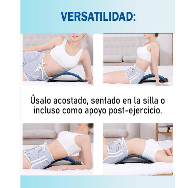 LumbarReset Pro® - Estirador de Espalda para Aliviar Tensión en Casa