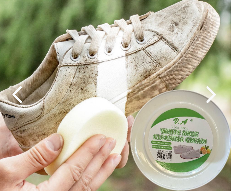 Crema limpiadora para zapatillas