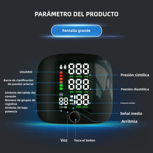 PressMed® - Tensiómetro Digital Con Voz
