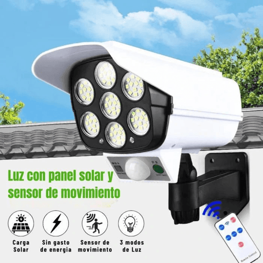 CamGuard Pro Solar - Cámara falsa con luz que disuade intrusos