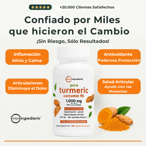 Turmeric Curcumin®️ - Alivio natural del dolor articular e Inflamación