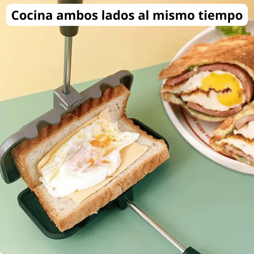 QuickPress Pro® - Sándwich caliente y crujiente en segundos