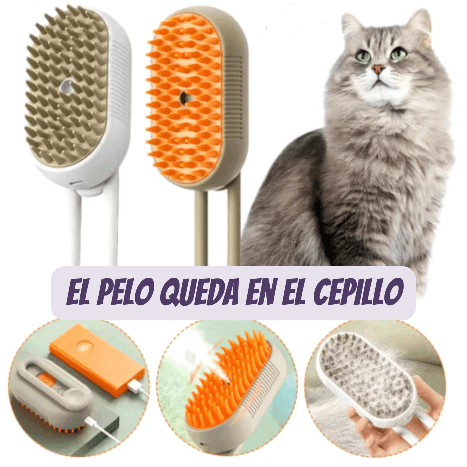 FurClean Pro® - Cepillo a Vapor que evita pelo volando al cepillar