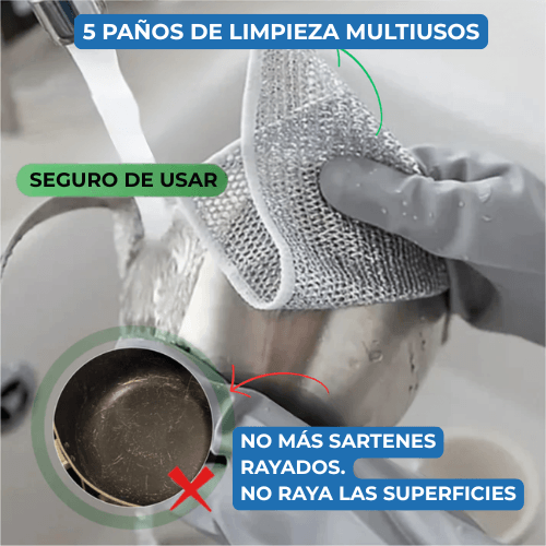 CleanPro Max® – Paños Antiadherente para limpiar sin esfuerzo y sin rayar
