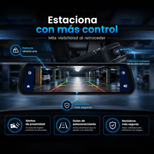 DriveVision® - Espejo Retrovisor con Cámara