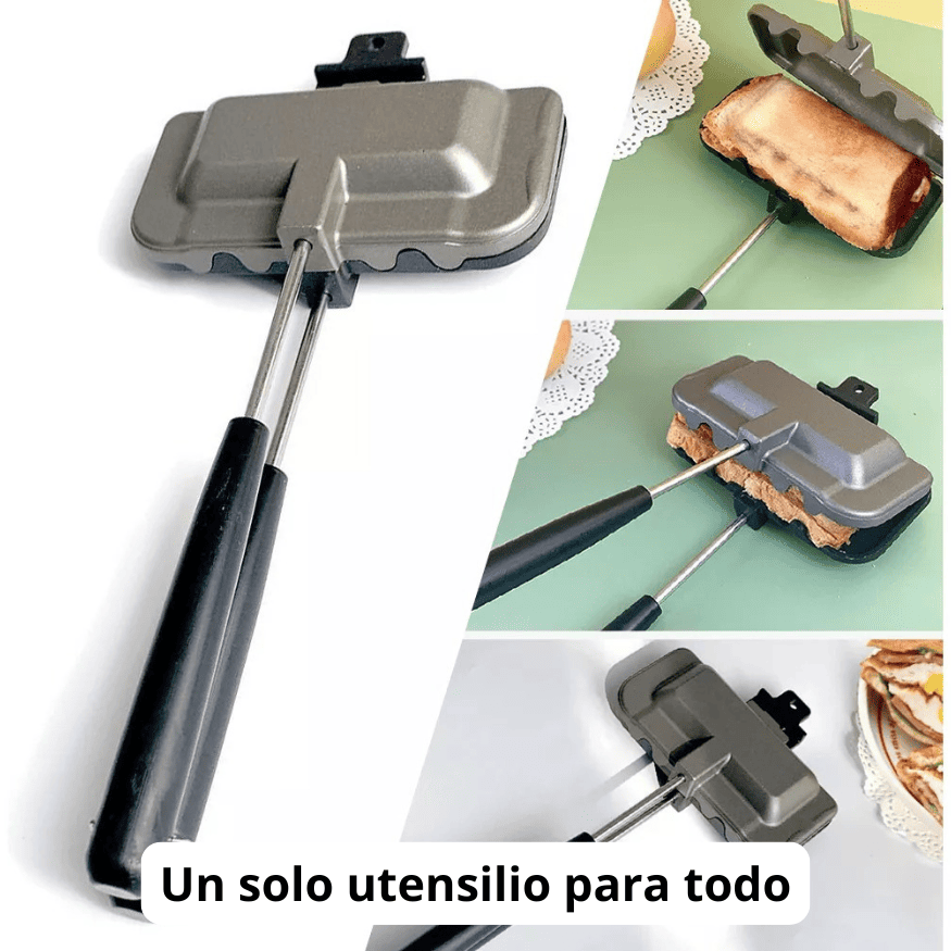 QuickPress Pro® - Sándwich caliente y crujiente en segundos