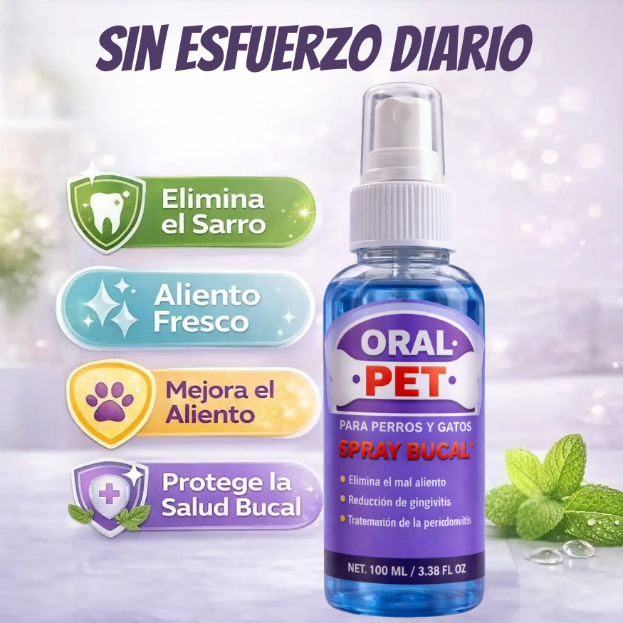 Oral Pet® - Spray Dental contra Mal Aliento