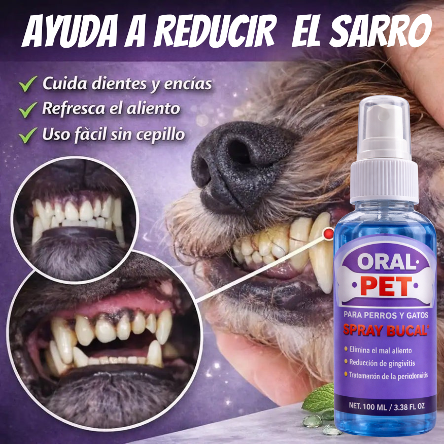 Oral Pet® - Spray Dental contra Mal Aliento