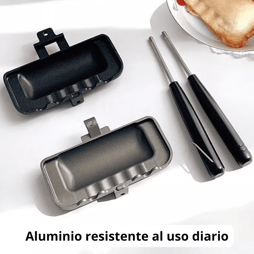 QuickPress Pro® - Sándwich caliente y crujiente en segundos
