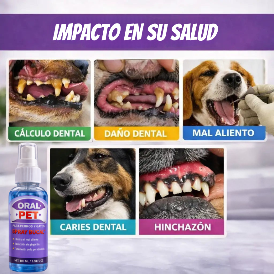 Oral Pet® - Spray Dental contra Mal Aliento