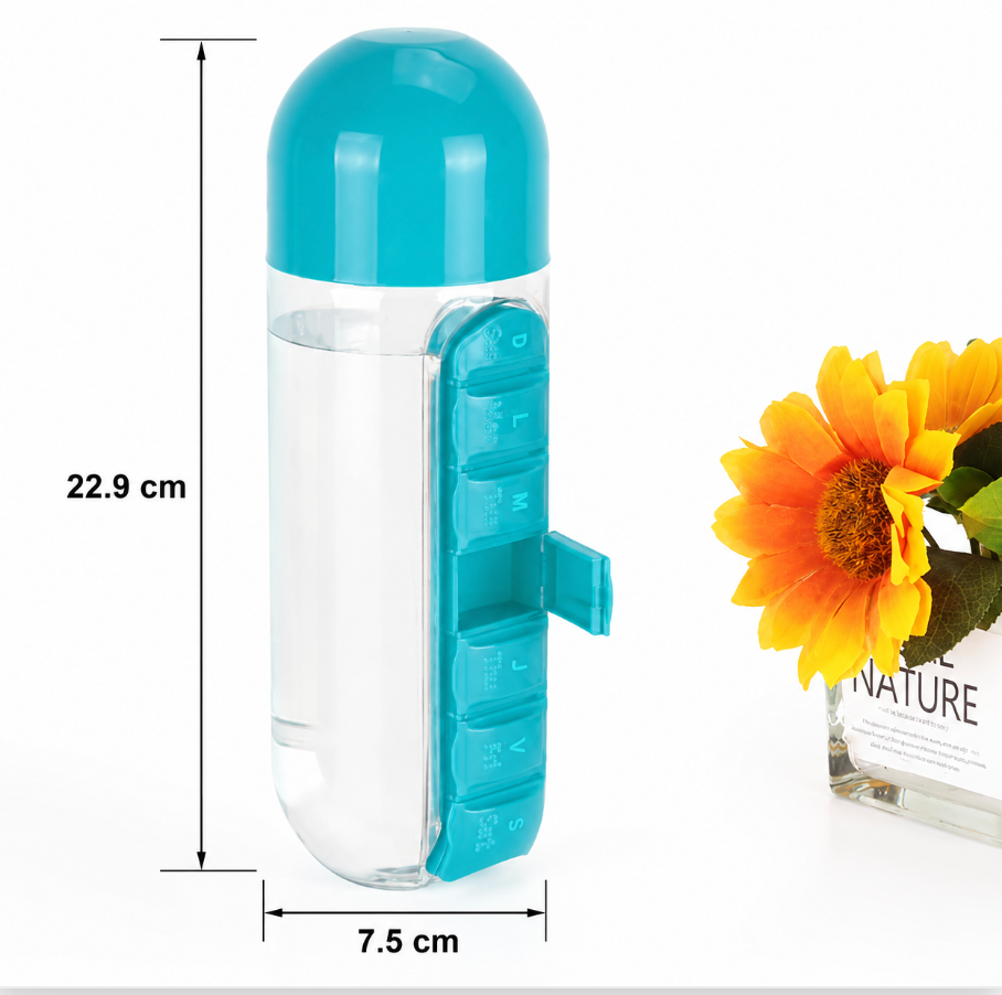 HidraMax Pro® - Botella Pastillero 2x1