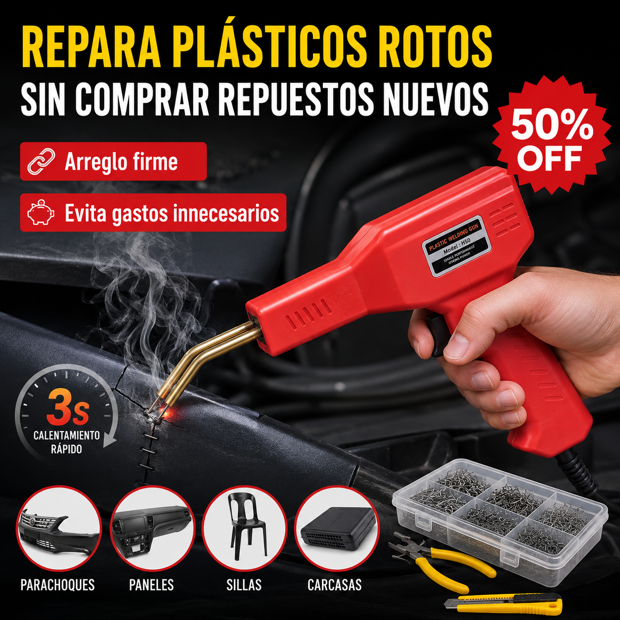 PlasticFix Pro® - Soldador de Plásticos