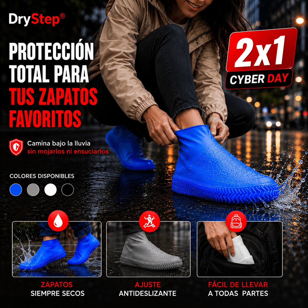 DryStep® - Protector Impermeable para Zapatos