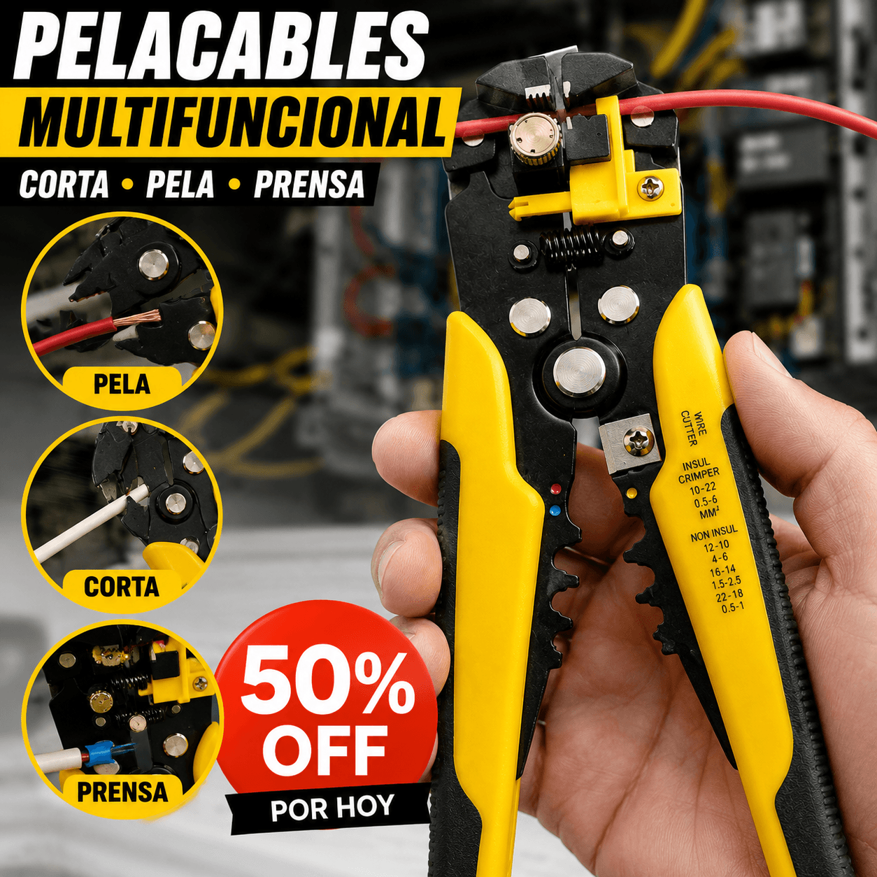 StripMaster® - Pelacables automático 3 en 1
