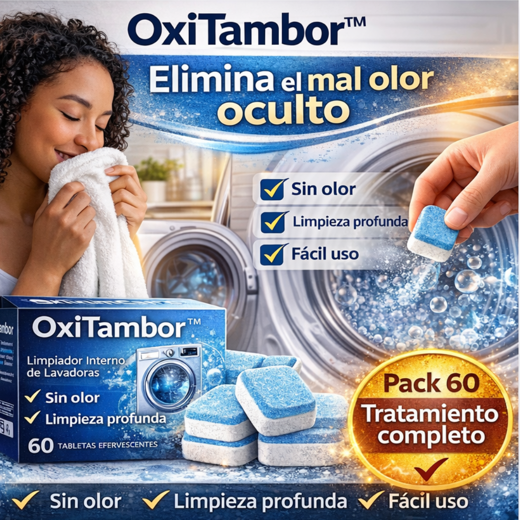 Pack OxiTambor® - Elimina el mal olor y residuos ocultos de tu lavadora