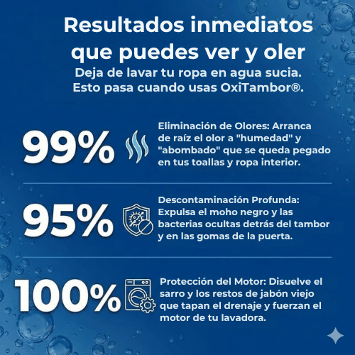 Pack OxiTambor® - Elimina el mal olor y residuos ocultos de tu lavadora