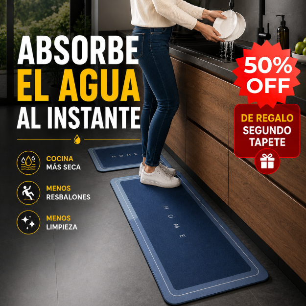 DryGuard® - Tapetes Absorbentes Antideslizantes