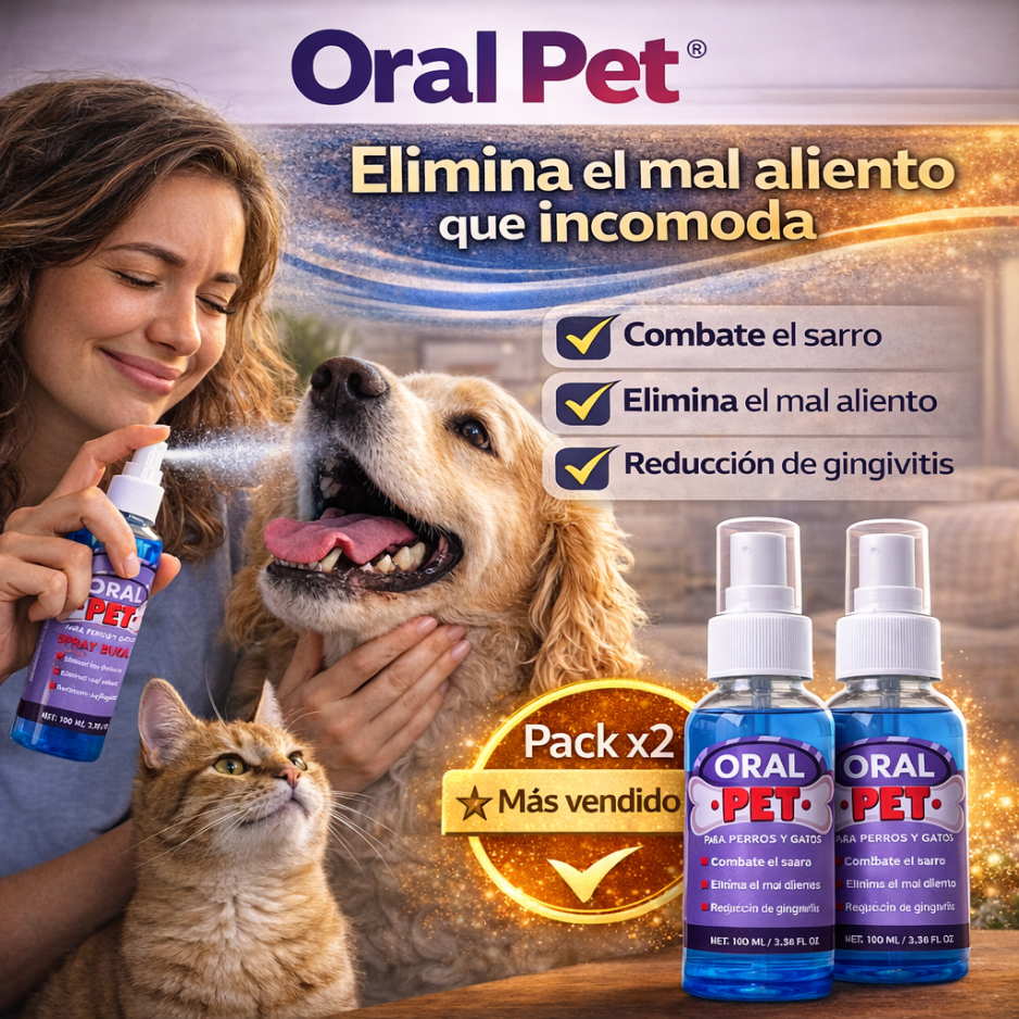 Oral Pet® - Spray Dental contra Mal Aliento
