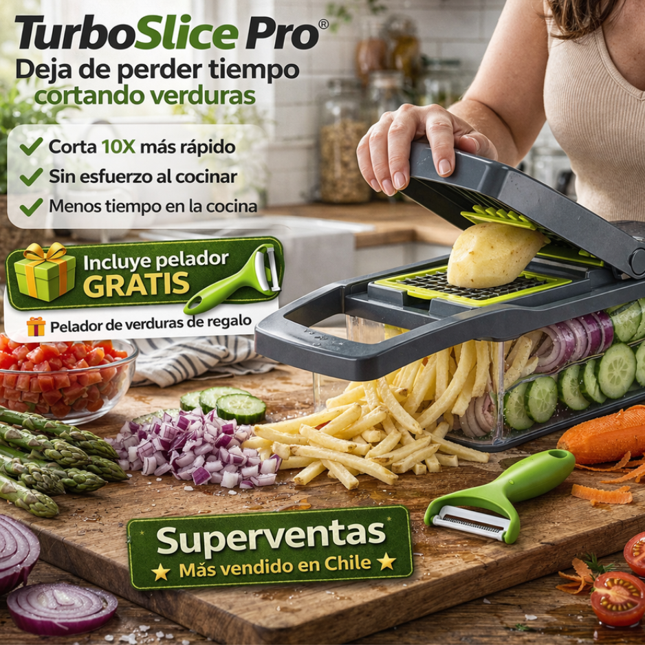 TurboSlice Pro® - Cocina más rápido sin esfuerzo todos los días