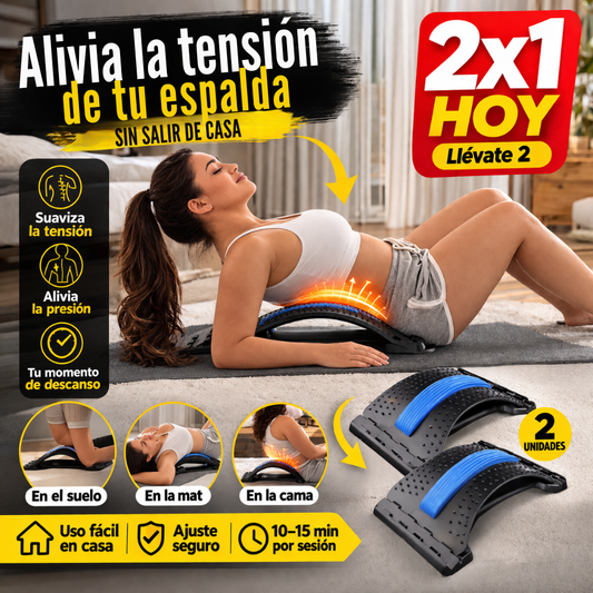 LumbarReset Pro® - Estirador de Espalda para Aliviar Tensión en Casa