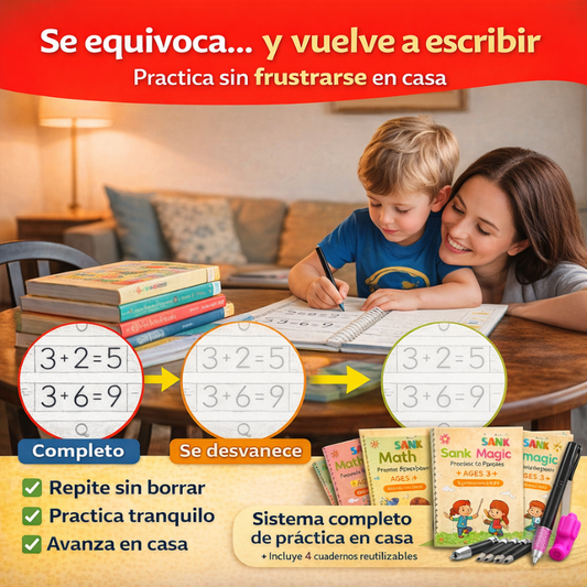 Sank Magic Kit® - Mejora la Letra de los Niños en Casa
