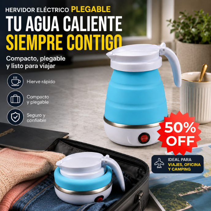 TravelBoil® - Hervidor Plegable de Viaje