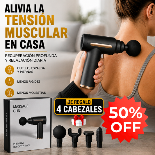 RecoverPro® - Kit Pistola de Masaje Profundo